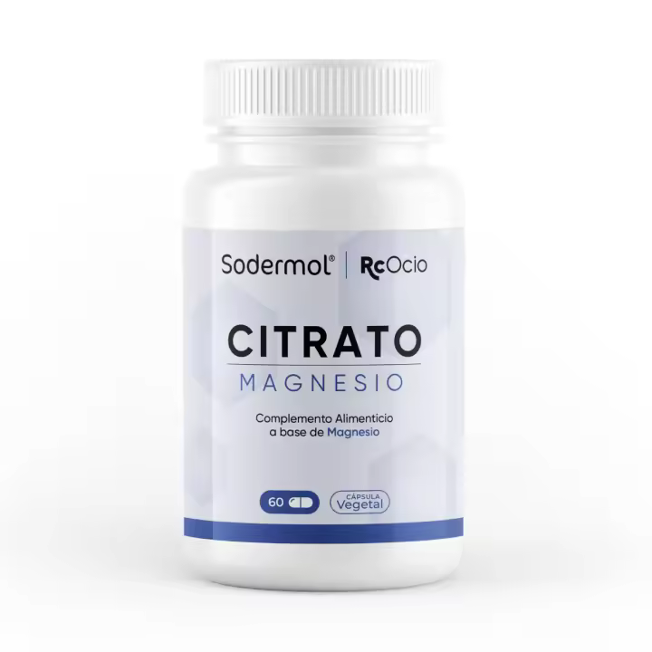 Rcocio Citrato de Magnesio Natural 60  Cápsulas 400mg - Suplemento Deportivo para 2 Meses - 1