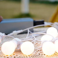 Luz De Cadena De Jardín LED G50 Milky IP44 Impermeable Para Fiesta Navidad Boda Camping Decoración De Año Nuevo 23M Con 100 Luces - details 1