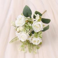 1/3Pcs Arreglo De Flores Artificiales Rosa Para Decoración De Hogar Y Jardín Decoración De Boda Y Fiestas Fake Flowers Garden Wedding Party Decoration - details 15