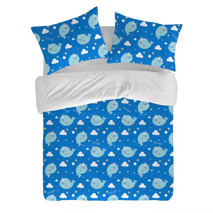 MR. WONDERFUL - Funda nórdica NARVAL 100% algodón 144 hilos, ropa de cama. Disponible para cama de 90 cm (155x220 cm), 135 cm (220x220 cm), 150 cm (240x220 cm), 180 cm (260x240 cm). Fabricado en España) - 1