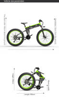 Bezior X1500 NIEVE BICICLETA ELÉCTRICA FAT BIKE 26*4,0 1500W 48V12.8AH PLEGABLE EBIKE FRENO DE FRENO HIDRÁULICO - details 14