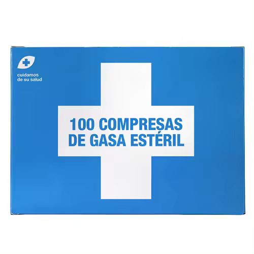 IA INTERAPOTHEK COMPRESAS GASA ESTERIL 100 Unidades ,especial para heridas,asepsia,limpieza de parpados - 1
