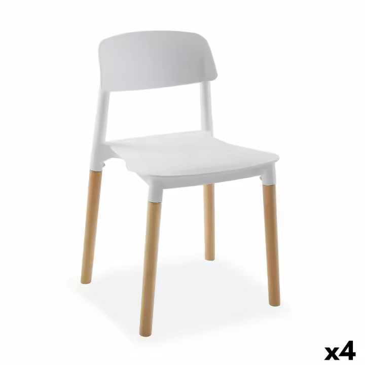 Silla Versa Blanco 45 x 76 x 42 cm (4 Unidades) - 1