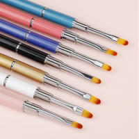 1pcs Brocha De Uñas Doble Final Para Arte De Uñas Acrílico UV Extensión Flor Pincel Borrador Espátula Herramientas De Manicura - details 4