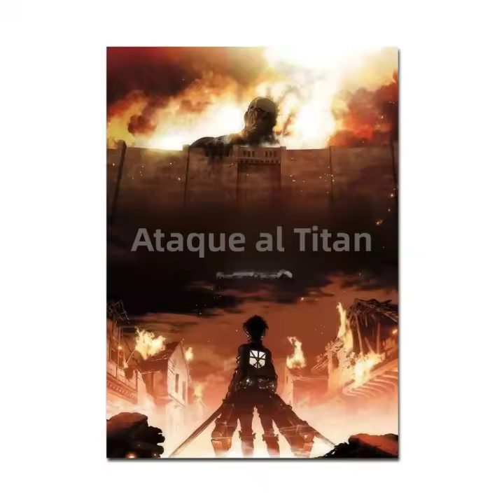 Póster De Anime A-Attack COOL En Titan De Alta Calidad Impresión Digital Adhesivo Y Resistente Al Agua Para Decoración De Pared Café Bar Oficina - 1