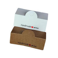 50pcs Tarjetas De Exhibición De Papel Y Bolsas Opp Para DIY Almacenamiento Clip De Pelo Regalo Joyería Accesorios Suministros Para Pequeñas Empresas - details 1