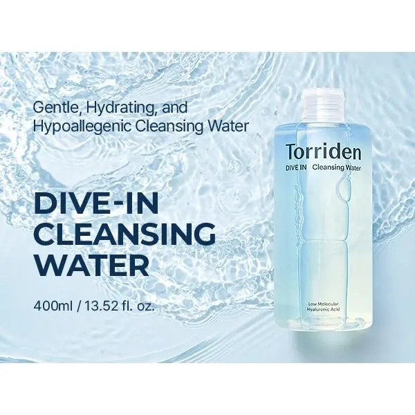 TORRIDEN DIVE-IN Agua Micelar con Ácido Hialurónico – 400ml - 1