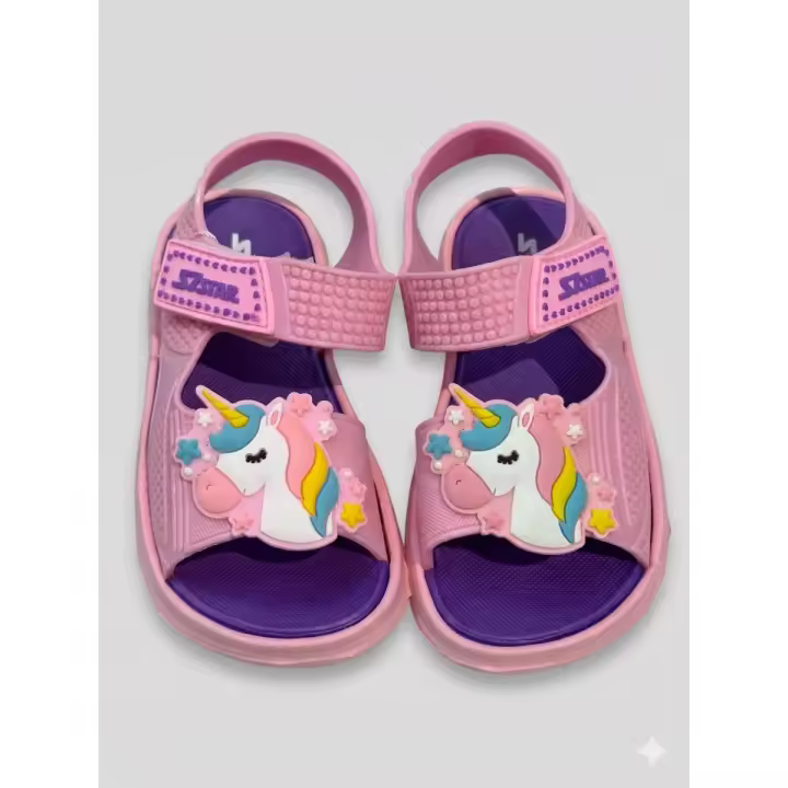S7STAR Sandalias de Unicornio para Niña – Chanclas Impermeables Antideslizantes para Playa y Piscina - 1