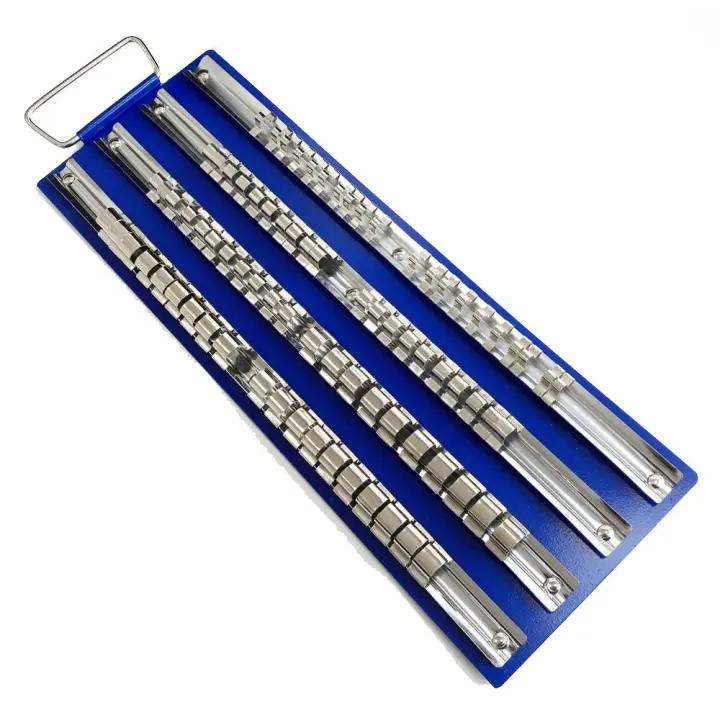 JOMAFA - BANDEJA METALICA CON RAILES PARA 80 LLAVES VASO - 5382 - 1