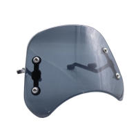Parabrisas De Motocicleta Para Benelli Leoncino 500 Con Soportes Accesorios De Frontera De Alta Calidad En ABS Plástico Negro Clear Smoke - details 4