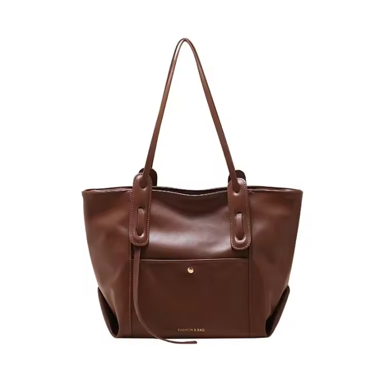 Bolso de cuero versátil de gran capacidad para mujer - 1