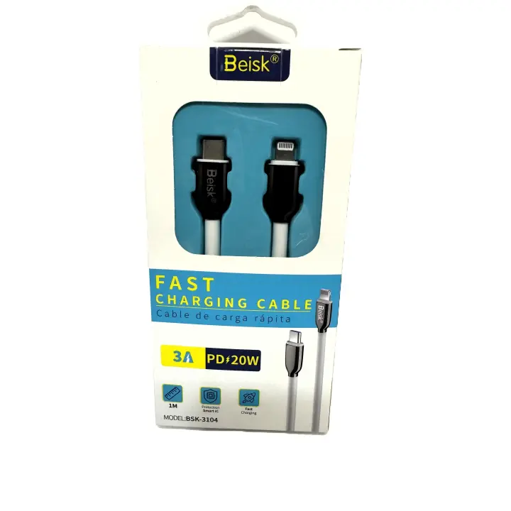 CAHRGING CABLE 3A PD 20W IOS-TYPE C BEISK - 1
