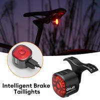 Luz Trasera De Bicicleta Inteligente Giyo IP66 Impermeable Con 6 Modos De Iluminación Alta Brillo Para Mango De Sillín O Bolsa - details 1