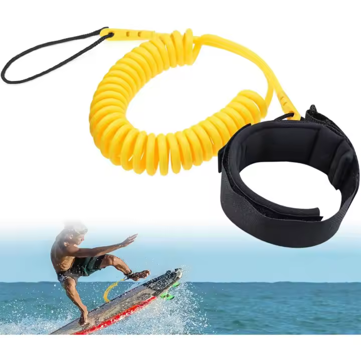 Correa de seguridad para surf de 3 metros, Correa de coil de TPU para SUP, Correa ajustable para tabla de surf - 1