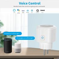 Enchufe Inteligente Tuya EU16A/20A Con Monitoreo De Energía WiFi Control Remoto Por Smart Life APP Compatible Con Google Assistant Y Alexa - details 0