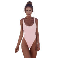 Traje De Baño De Un Pie Para Mujer En Color Sólido Con Tirantes Sexy Deporte Acuático Surf Natación Moda Playa Traje De Surfeo - details 4