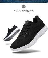 Zapatos De Correr Para Hombre Casual Transpirables Talla 39-46 Zapatillas De Tenis Ligeros Para Exteriores Y Caminar Con Cordones Mesh - details 7