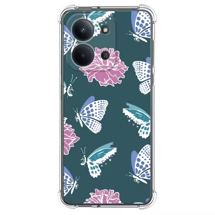 Funda Silicona Antigolpes para Xiaomi Redmi 15C 4G / 5G diseño Flores 10 Dibujos - 1