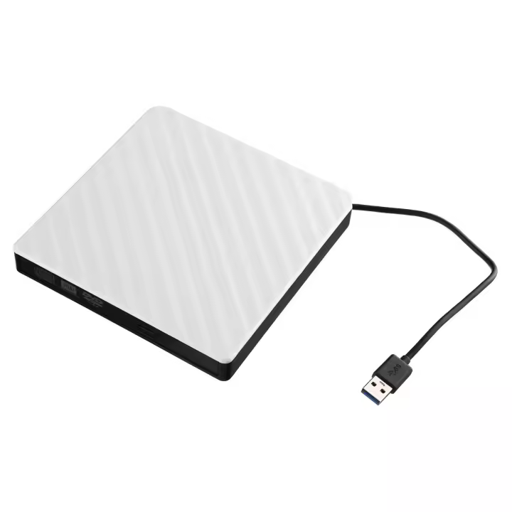 Rouhong usb3.0 lector externo y grabador de DVD RW CD portátil PC compatible con DVD-RAM Velocidad máxima grabación 24x - 1