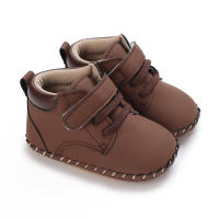 Zapatos Para Bebé 0-18 Meses Niño Y Niña Suéter De Cuero PU Suave Suela De Goma Antideslizante Zapatos Casuales Para Todoterreno - details 13