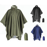 Poncho De Lluvia Pesado Para Camping Impermeable Ligero De Uso Emergencial Para Hombres Y Mujeres Tamaño Universal Para Adultos - details 0