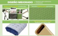 Cuna de Camping portátil con colchón, cunas de Dormir Plegables para Adultos, 188 x 71 x 35 cm Cama de Campamento Plegable Resistente con Acolchado para Camping - details 1