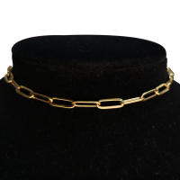 Collar Corto En Acero Inoxidable De Color Oro Para Mujer Estilo Punk Hip Hop Cadena De Enlace Geométrica Joyería De Moda 2024 - details 0