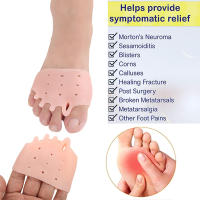 Pexmen 2Pcs Almohadillas De Pie Con Separador De Dedos Para Neuroma De Morton Callos Y Verrugas Material De Silicona Ortopédico - details 4
