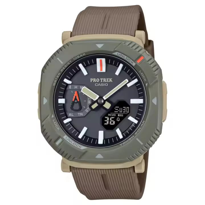 Reloj Unisex Casio Pro Trek Solar Resistant Smartphone Link Dial Gris PRJ-B001-5 100M - 1