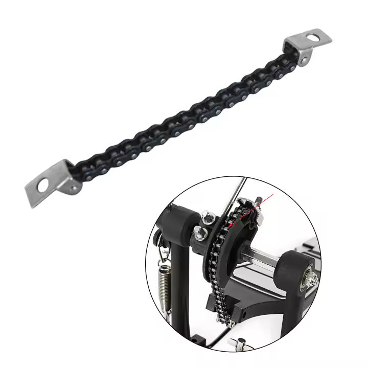 Pedal De Bajo Para Batería De Metal Antirrosa Instalación Fácil Longitud 6.89 Pulgadas Pieza De Percusión Estable Y Duradera - 1