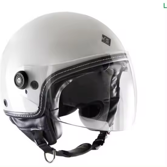 CASCO JET TUCANO EL METTIN BLANCO CON GAFAS - 1
