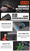 Soldadora de arco portátil de mano, máquina de soldadura eléctrica de 220 W, ajuste de corriente infinitamente inteligente, herramienta de bricolaje, 3900 V - details 10