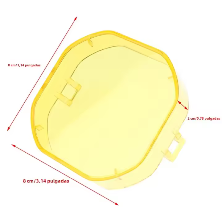 Cubierta De Luz De Trabajo LED Para 40W Pods Lente Protectora En Color Amarillo Y Negro Antipolvo Para Faros De Conducción Y Neblina - 1