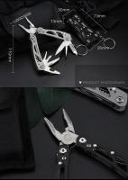 Multiherramienta Portátil De Acero Inoxidable 420 Con Pinzas Destornillador Y Cuchillo Para Supervivencia Al Aire Libre Camping Caza Y Senderismo - details 7