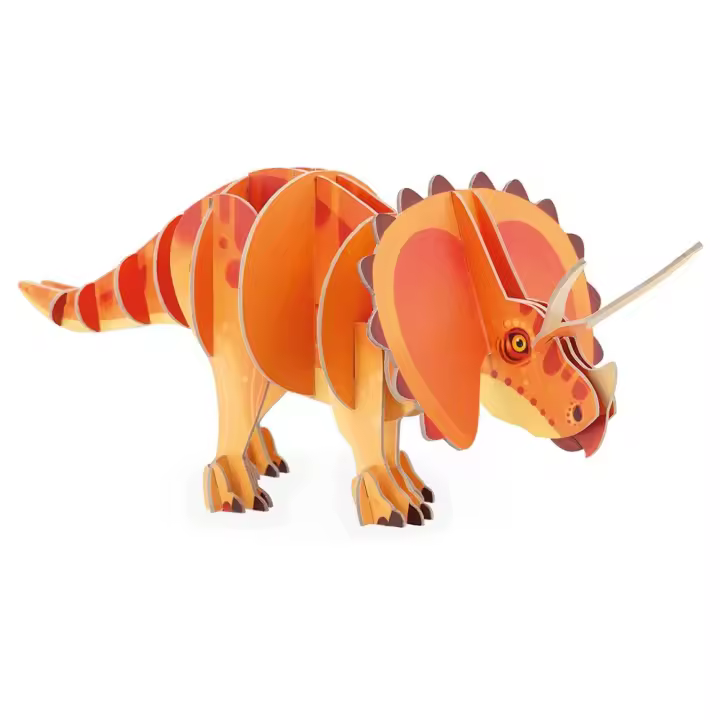 Janod Rompecabezas De Dinosaurio Con Volumen: Triceratops - 1