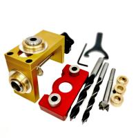 Juego De Guías De Agujeros Para Madera De Aleación De Aluminio 3 En 1 Localizador De Guía De Taladro Para Soldadura De Tablas Herramienta De Carpintería - details 11