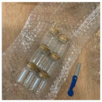 Botellas De Vidrio Pequeñas Con Tapa De Madera Para Almacenamiento De Hierbas Y Recuerdos Jars De Memoria Decoración De Habitación 30ml Tamaño Mini Disponibles En 5 Cantidades - details 6