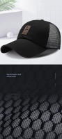Gorro De Béisbol De Lona Transpirable Para Hombres Y Mujeres Protección Solar Deporte Al Aire Libre Estilo Coreano Gorro De Red Trasera - details 1