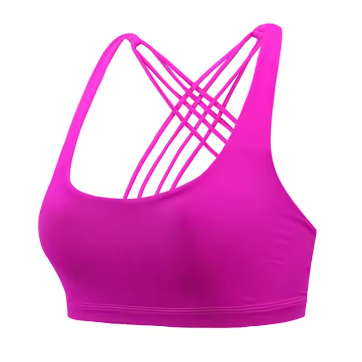 Nueva Sujetador Deportivo Para Mujer Push up Cross Back Shockproof Running Gimnasio Entrenamiento Yoga Top Corto De Fitness - 1