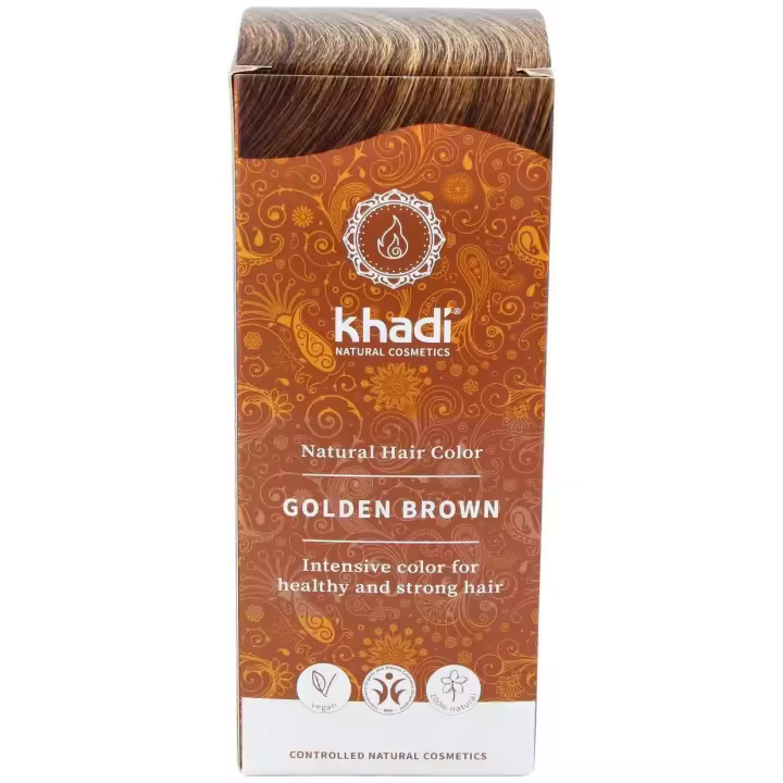 Khadi Tinte Castaño Dorado 100% Vegetal 100G - 1
