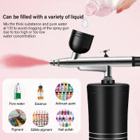 Kit De Aerógrafo Portátil Para Uñas Con Compresor Para Pintura De Uñas Y Arte De Tazas Incluye Batería Recargable Y Material Metálico - details 5