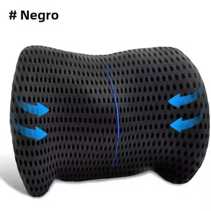 Almohada De Soporte Lumbar Para Alivio De Dolor De Espalda Con Tela De Espuma De Memoria Para Coches Sillas De Oficina Consolas De Juego Sofás Reclinadores Camas - 1