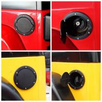 Tapa De Tanque De Combustible Para Jeep Wrangler JK JKU 2007-2018 Aleación De Aluminio ABS Color Negro Cubierta De Puerta De Gasolina Accesorio De Coche - details 7