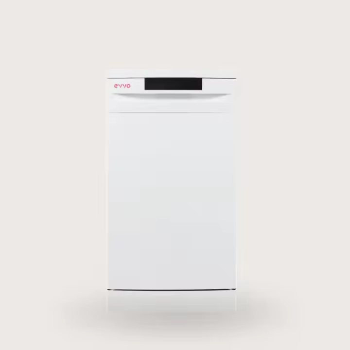 Lavavajillas EVVO D1 Slim (45 cm), 9 Cubiertos, 5 Programas, Blanco, Ancho 450 mm - 1