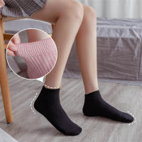 Calcetines De Verano Para Mujer 98% Algodón Color Sólido Transpirables Desodorantes Casual Cortos Cómodos Kawaii - details 4