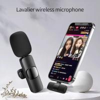 Micrófono Lavalier Inalámbrico Portátil Para Streaming En Vivo YouTube TikTok Facebook Live Con Reducción De Ruido Para iPhone Android - details 1
