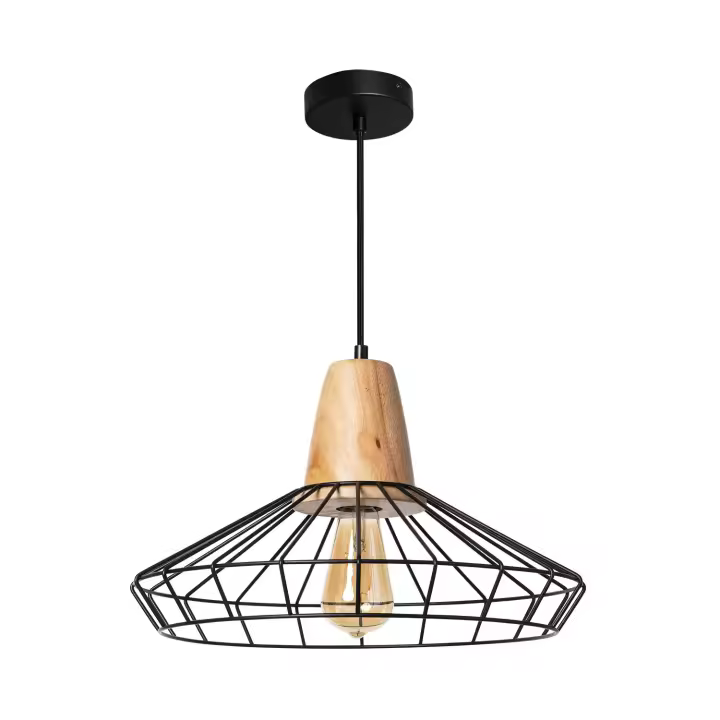 Ledkia Lámpara Colgante Metal Keler Negro - 1