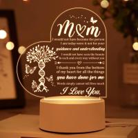 Lámpara De Noche De Acrílico Regalo Para Mamá Cumpleaños Navidad Día De La Madre Acción De Gracias Forma De Fruta Sin Bombillas Incluidas - details 2