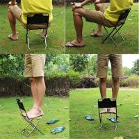 Silla Plegable De Aluminio Para Camping Y Pesca Silla De Pescar Portátil Para Exteriores Asiento De Escritorio Móvil Mini Almacenamiento Herramientas De Senderismo Picnic - details 1