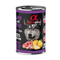 Alpha Spirit Comida Húmeda de Cordero con Pera para Perros  (Pack 6 Latas x 400 Gr) - details 2